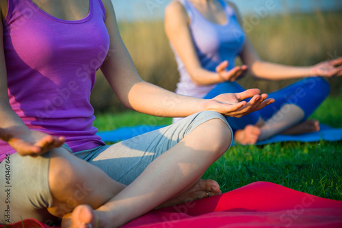 Photo: couple doing yoga couple doing yoga