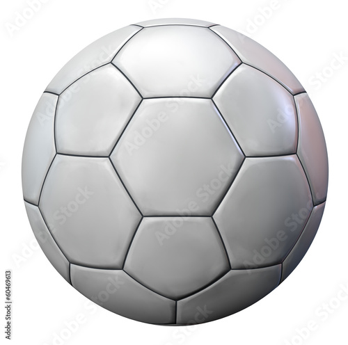 Illustration: Blank White Football Ball Blank White Football Ball