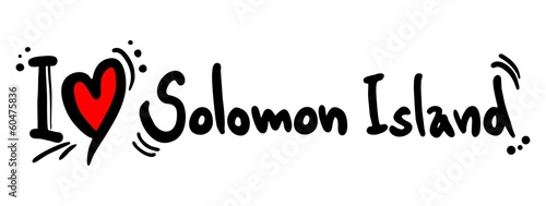 Vector: Love solomon island Love solomon island