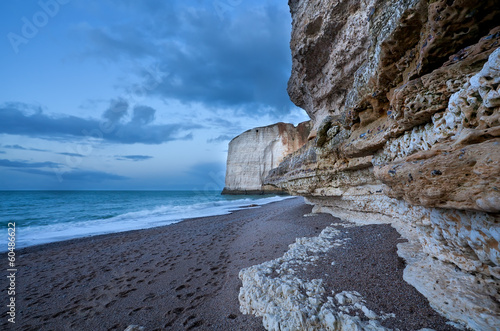 Photo: rocky cliffs on Atlantic ocean coast rocky cliffs on Atlantic ocean coast