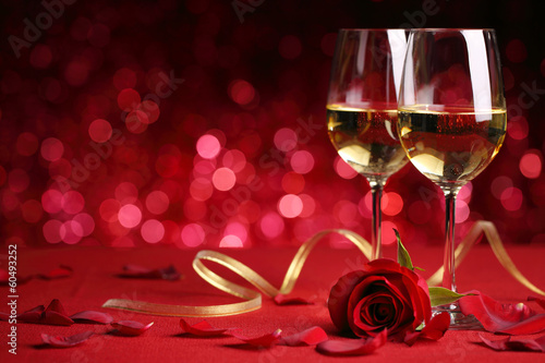 Photo: wine and rose wine and rose