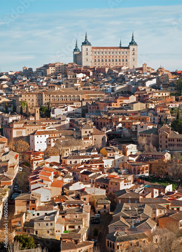 Photo: Toledo - Alcazar and town in morning light Toledo - Alcazar and town in morning light