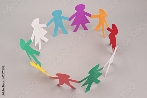 Photo: Circle of Paper People Circle of Paper People