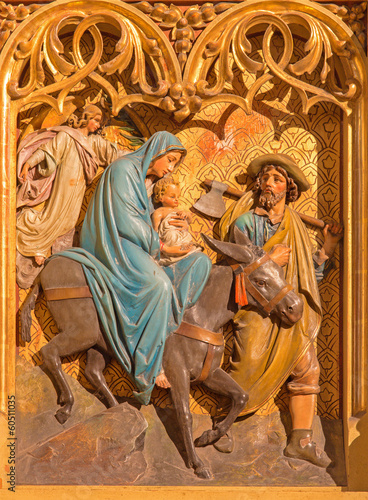 Photo: Bratislava - Flight of hl. Family to Egypt scene - cathedral Bratislava - Flight of hl. Family to Egypt scene - cathedral