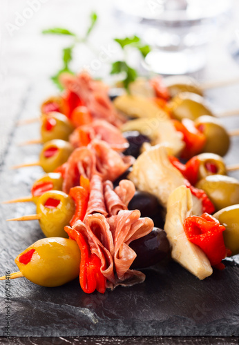 Photo: Antipasti skewers Antipasti skewers