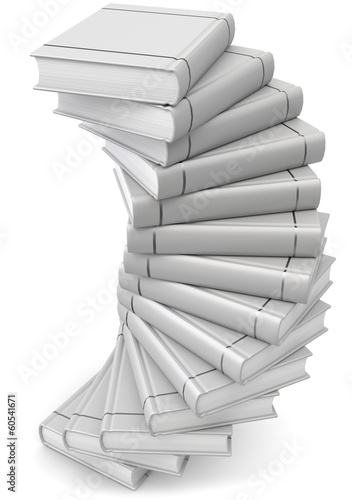 Illustration: Bücher grau Bücher grau