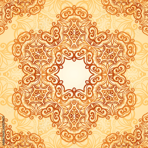 Vector: Ornate vintage seamless pattern in mehndi style Ornate vintage seamless pattern in mehndi style