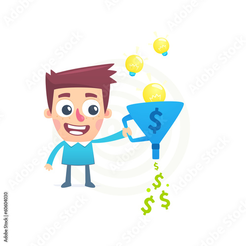 Vector: Talent to turn ideas into money Talent to turn ideas into money