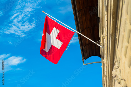 Photo: Switzerland waving flag Switzerland waving flag