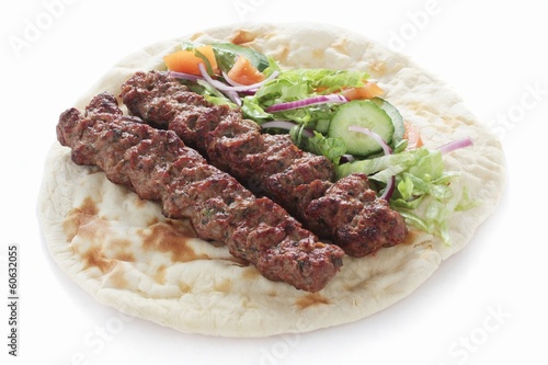 Photo: shish kofta kofte kebab naan sandwich shish kofta kofte kebab naan sandwich