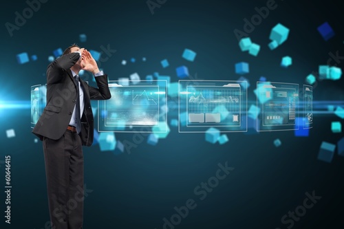 Photo: Composite image of shouting businessman Composite image of shouting businessman