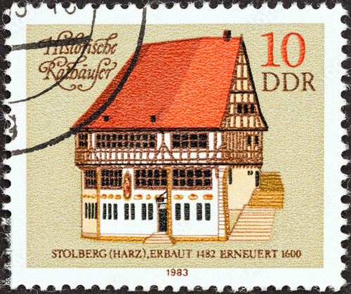 Photo: Stolberg Town Hall (German Democratic Republic 1983) Stolberg Town Hall (German Democratic Republic 1983)