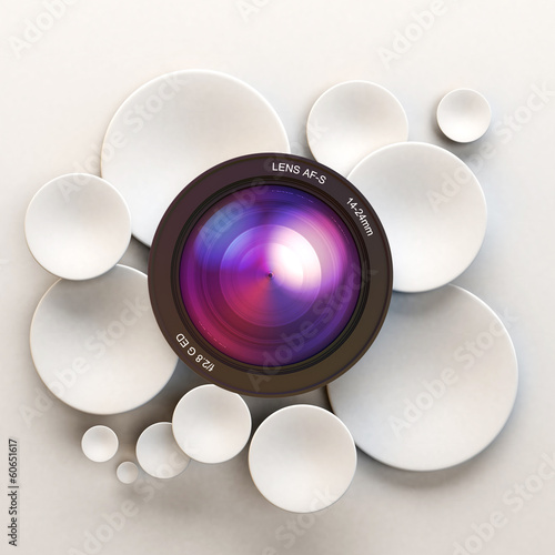 Illustration: Photographic white background Photographic white background