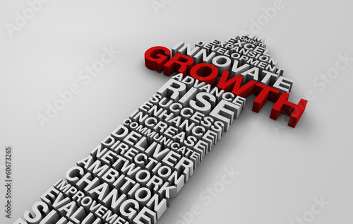Illustration: 2014 business growth arrow with corporate words 2014 business growth arrow with corporate words