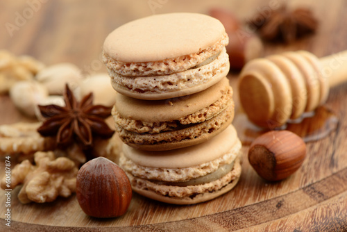 Photo: Macarons, Nüsse Macarons, Nüsse