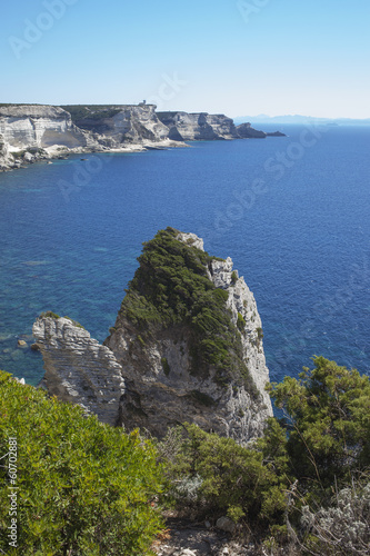 Photo: White cliffs , Corsica, France. White cliffs , Corsica, France.