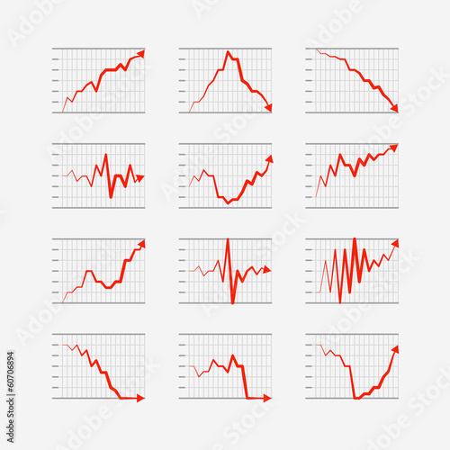 Vector: Graphic business ratings and charts collection Graphic business ratings and charts collection