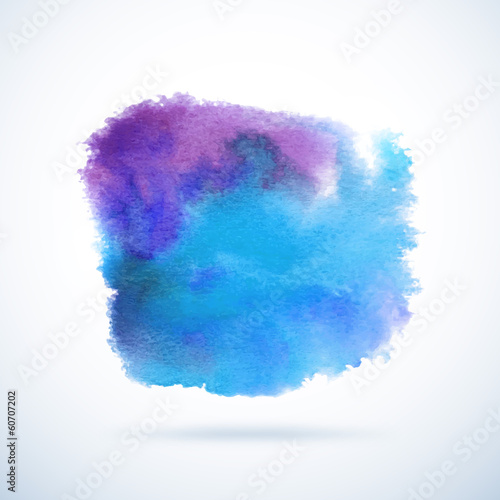  Watercolor vector background. Abstract grunge blob
