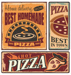 Retro metal signs set for pizzeria or Italian restaurant Retro metal signs set for pizzeria or Italian restaurant