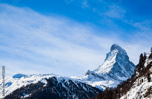 Photo: The Matterhorn in Switzerland The Matterhorn in Switzerland