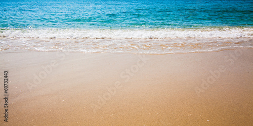 Photo: Sand beach and wave Sand beach and wave