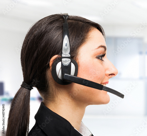 Photo: Customer representative at work Customer representative at work