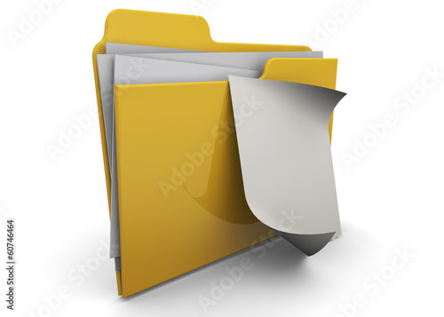 Illustration: Document Folder - 3D Document Folder - 3D