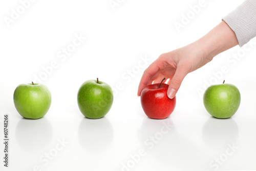 Photo: Picking different apple Picking different apple