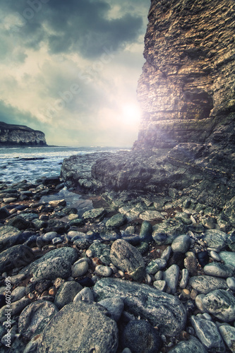 Photo: rugged coast sun rugged coast sun