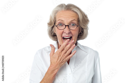 Photo: Amazed senior citizen Amazed senior citizen