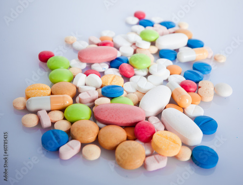 Photo: Colored pills Colored pills