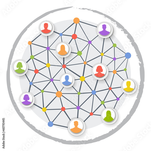 Vector: Global network Global network