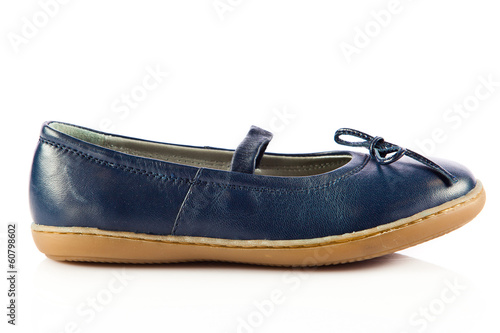 Photo: girl shoes isolated on white. girl shoes isolated on white.