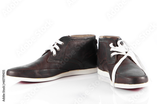 Photo: Male shoes over white Male shoes over white