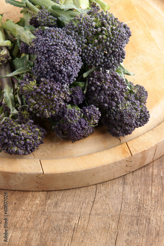 Photo: Purple sprouting broccoli Purple sprouting broccoli