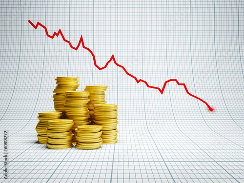 Illustration: losses at financial market losses at financial market