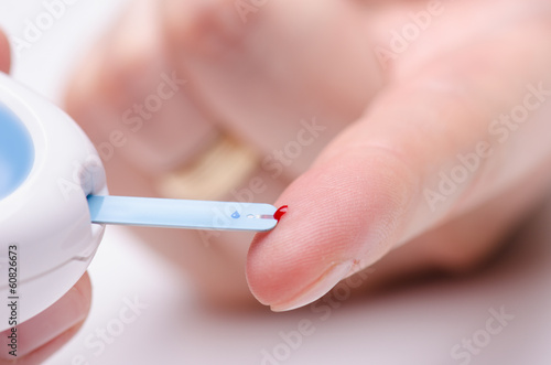 Photo: Blood glucose meter Blood glucose meter