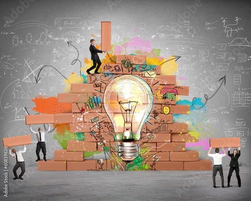 Photo: Bulding a new creative idea Bulding a new creative idea