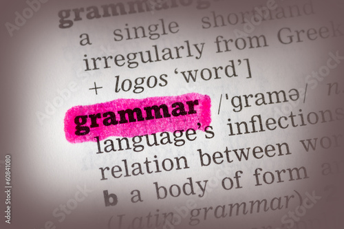Photo: Grammar Dictionary Definition Grammar Dictionary Definition