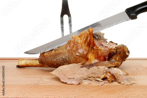 Photo: Carving lamb Carving lamb