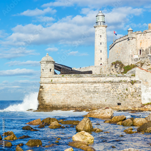  The lighthouse and fortress of El Morro in Havana