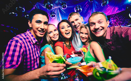 Photo: Friends toasting Friends toasting