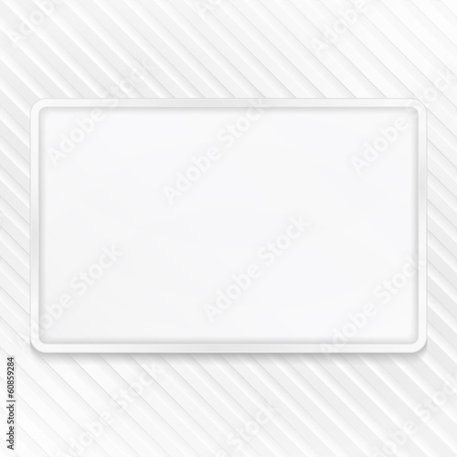 Vector: White Frame on Striped Background White Frame on Striped Background