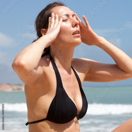 Photo: sunstroke on the beach sunstroke on the beach