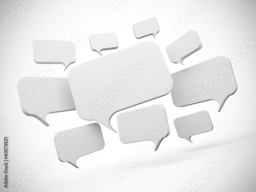 Illustration: Social Network - Sprechblasen Social Network - Sprechblasen