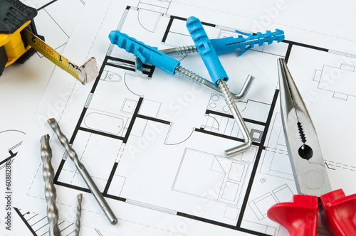 Photo: Construction Plan Tools Construction Plan Tools