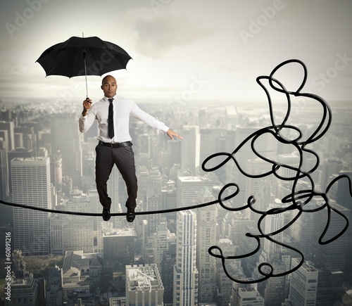 Photo: Problem and difficulty concept Problem and difficulty concept