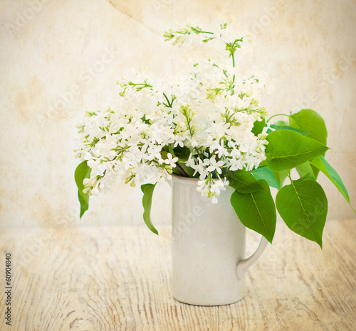 Photo: Bouquet of a white lilac Bouquet of a white lilac