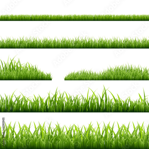 Vector: Grass Borders Grass Borders