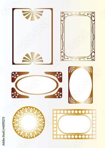 Vector: Frame of gold Frame of gold